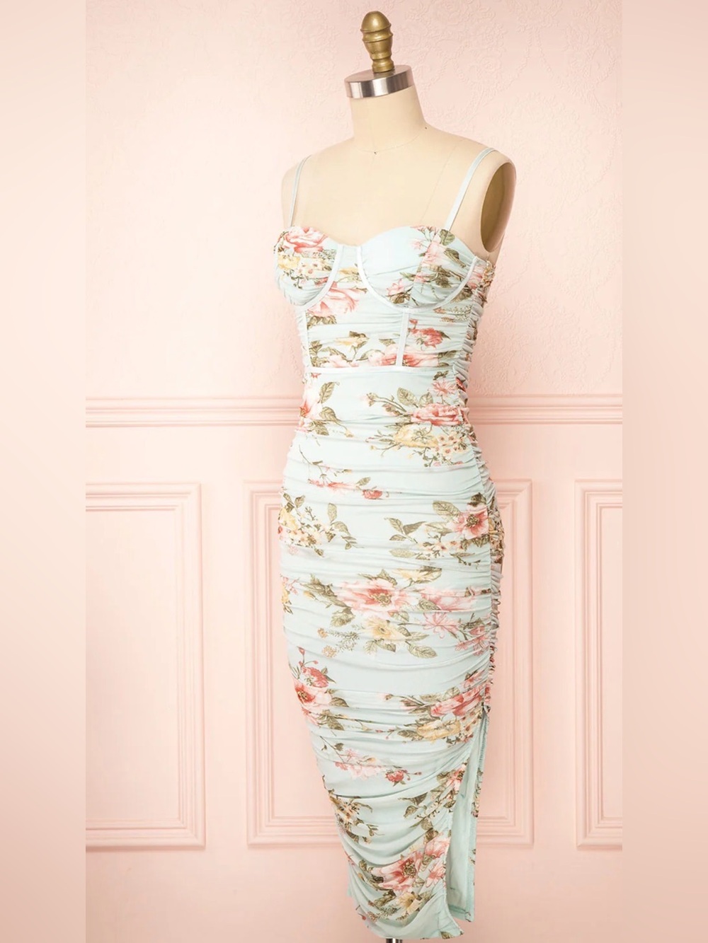 Boutique 1861 Namata Floral Bodycon Midi Dress Size M